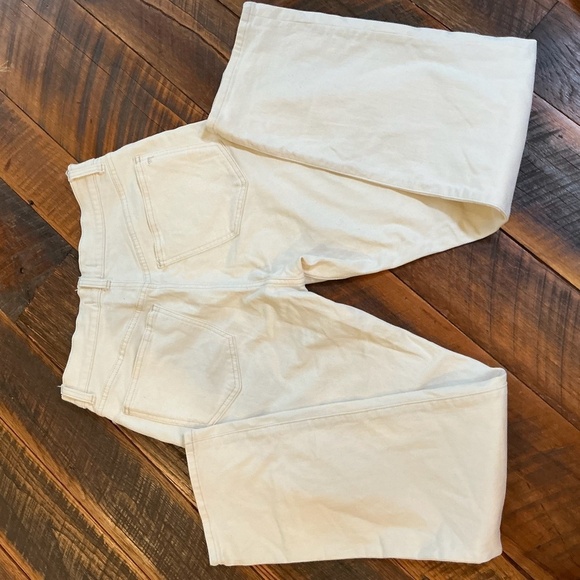 Madewell The ’90s Straight Jean Vintage Canvas Cream High Rise Size 27 - Picture 8 of 16